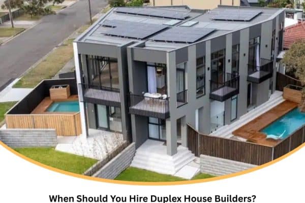 Stylish contemporary duplex with solar roofs by duplex house builders